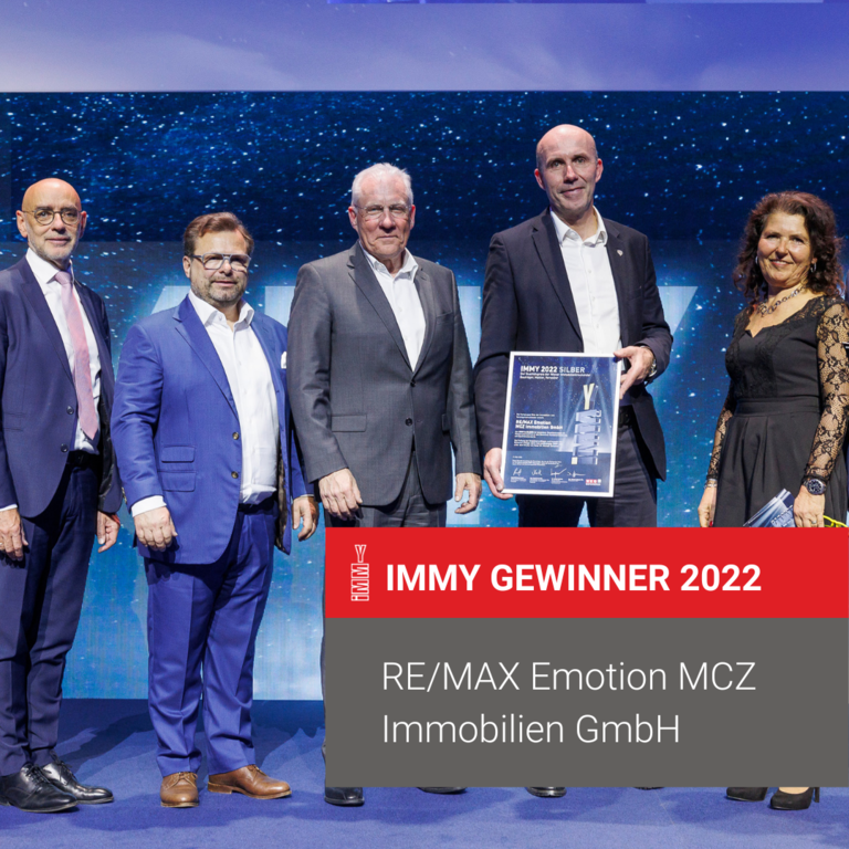 IMMY Gewinner 2022 RE/MAX Emotion MCZ Immobilien GmbH