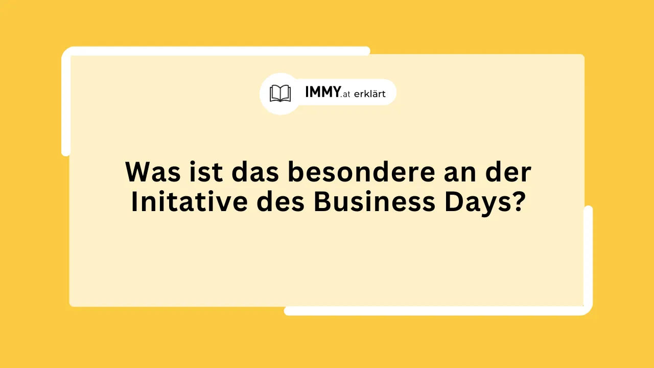Was ist das besondere an der Initative des Business Days?