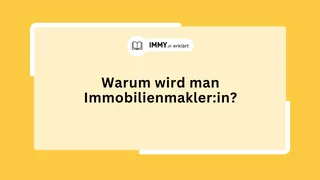Warum wird man Immobilienmaklerin?