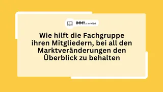 Wie hilft die Fachgruppe ihren Mitgliedern, bei all den Marktveränderungen den Überblick zu behalten?