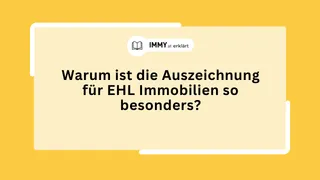 Warum ist die Auszeichnung für EHL Immobilien so besonders?