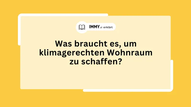 Was braucht es, um klimagerechten Wohnraum zu schaffen?